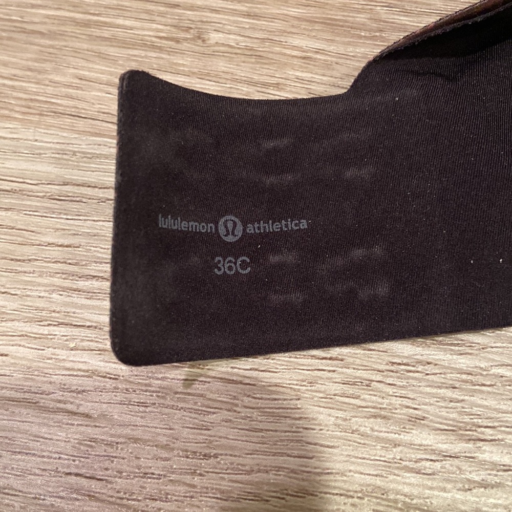 Lululemon Like Nothing Black Printed Sports Bra - Picture 4 of 5
